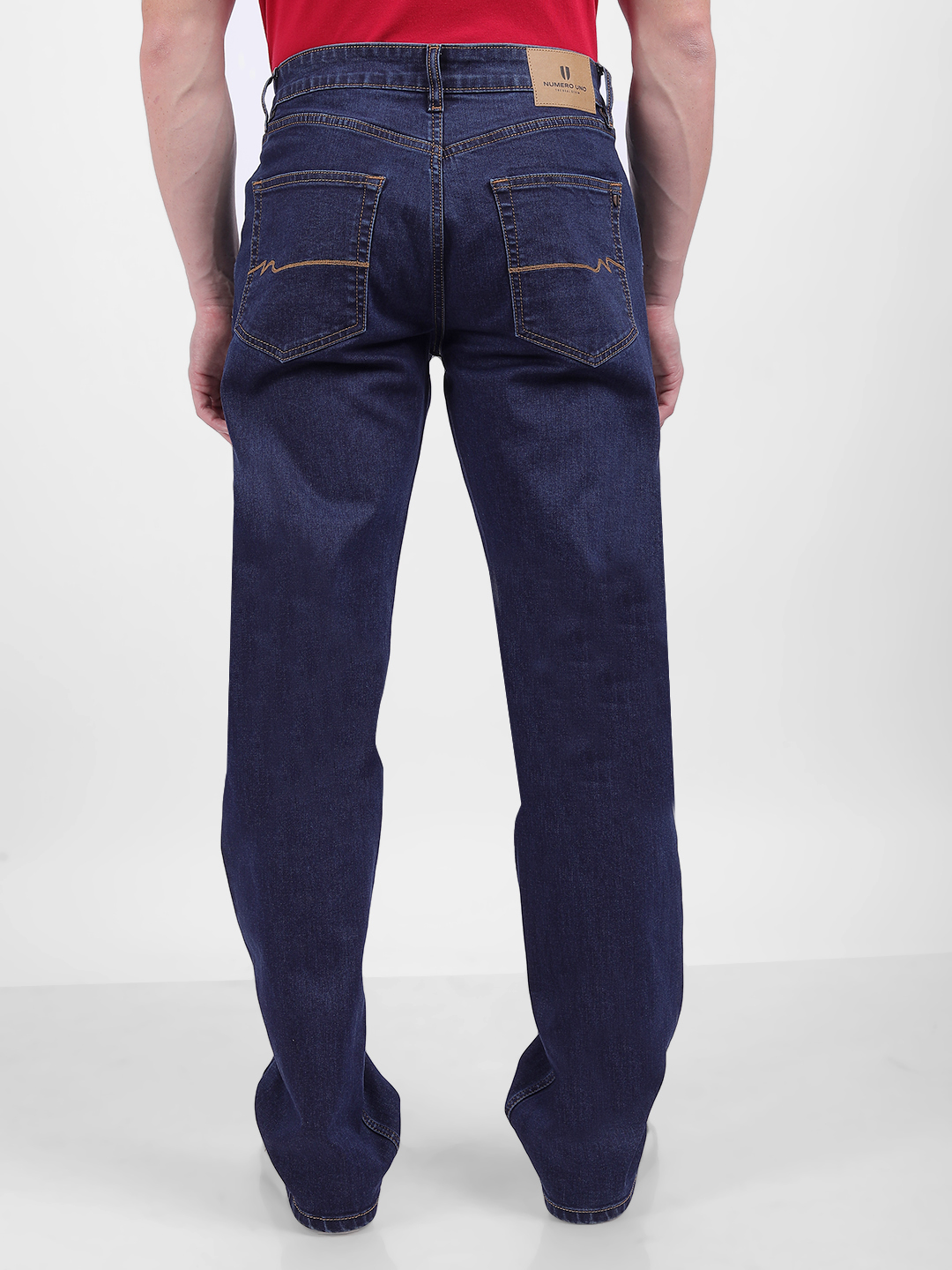 Numero Uno Men Solid Blue Jeans